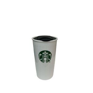 Starbucks Reusable Coffee Cup With Black Lid - 10 Fl Oz / 295 Ml